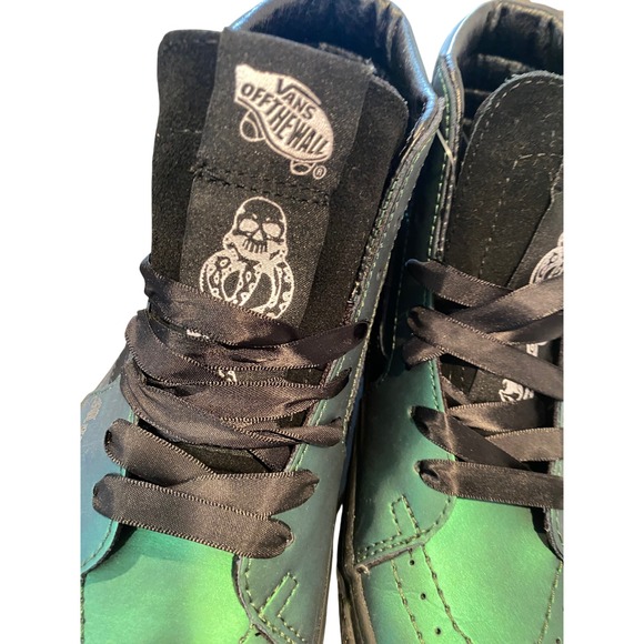 Vans Harry Potter Morsmordre Green Iridescent Slytherin Sneakers Size 7 Women - Picture 6 of 12